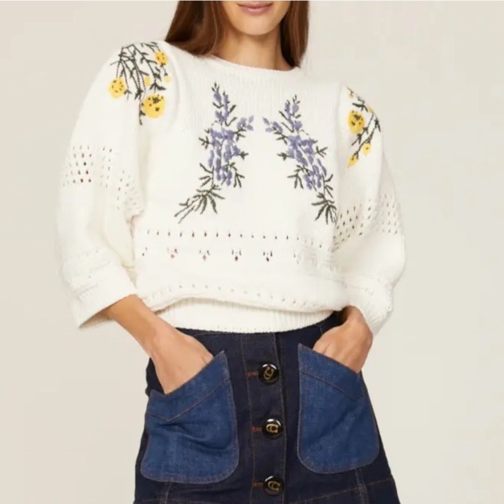 Miro embroidered sweater Ba&sh